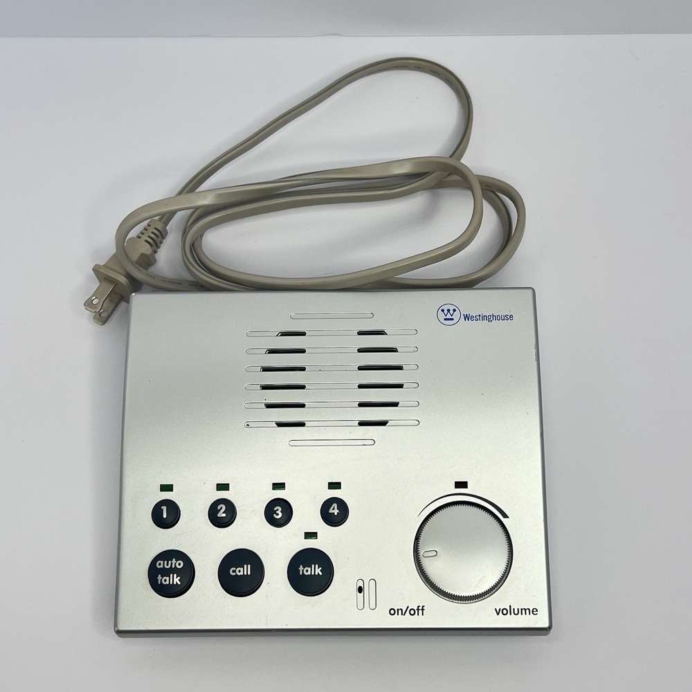 Westinghouse 4-Channel Voice-Activated Wireless Intercom WHI-4CUPG‎ Silver